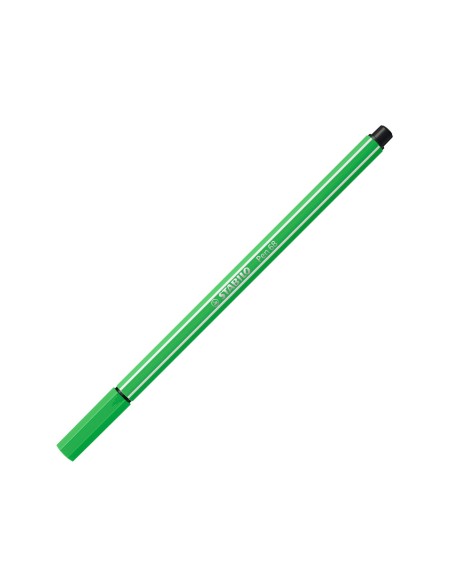  C/10 rotulador stabilo pen 68 verde hoja nº43 punta 1,omm 